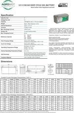 Agromot V Ah Jel Ak Deep Cycle Nano Carbon Battery Idefix