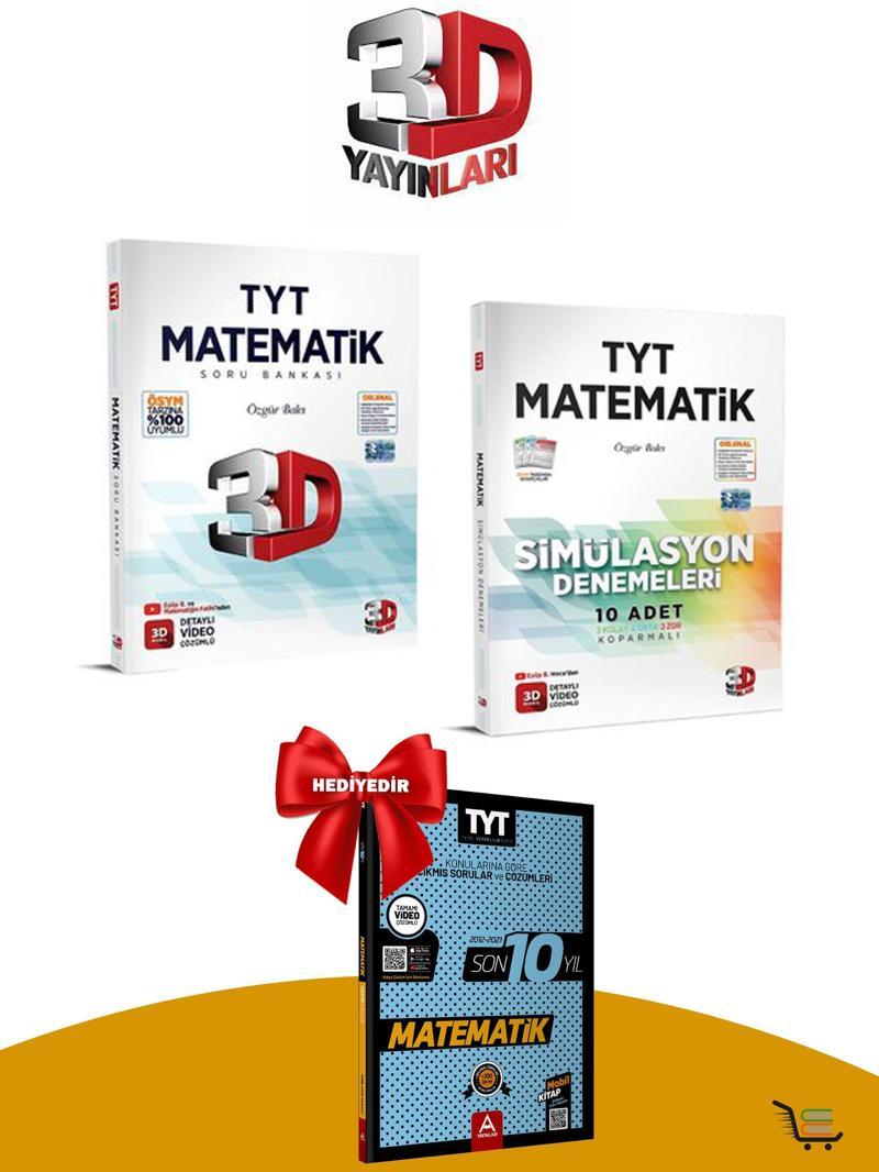 3D TYT Matematik Soru Bankası Deneme Seti Çıkmış Sorular Hediyeli