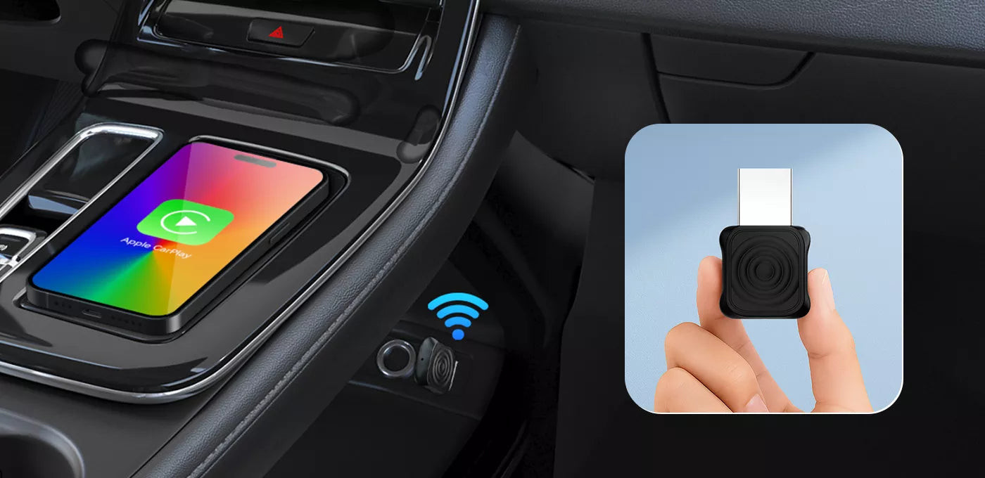 Carlinkit Mini Ultra 2'si 1 Arada Kablosuz Adaptör