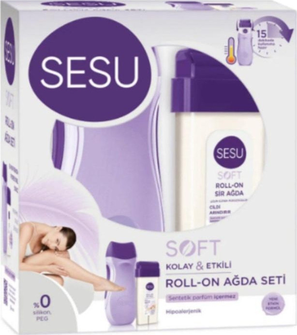 Sesu Soft Roll-On Ağda Makineli Set