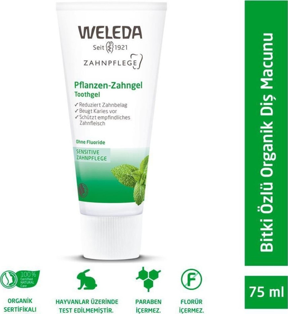Weleda Bitki Özlü Organik 75 ml Diş Macunu