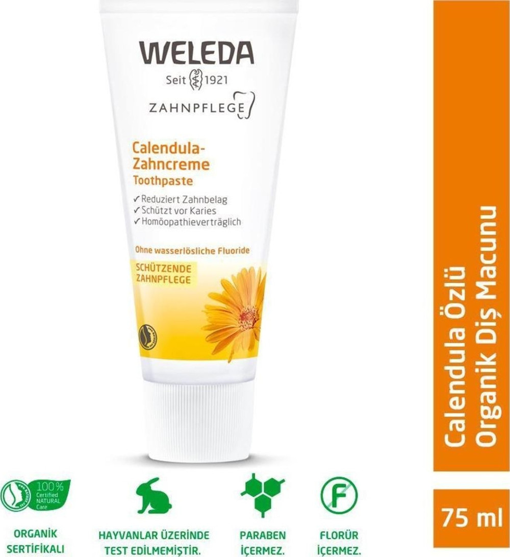 Weleda Calendula Özlü Doğal Diş Macunu 75 ml