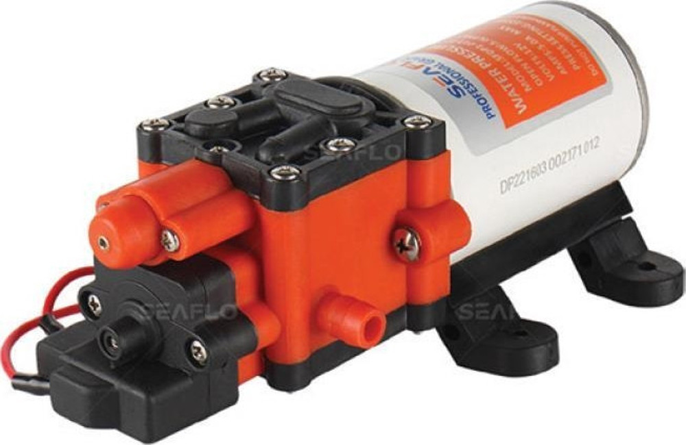 Pompa Pressione Acqua Seaflo 23A – Autoadescante 1,5 GPM, Pressostato | Per Barche, Camper, Sistemi Acqua Automatici