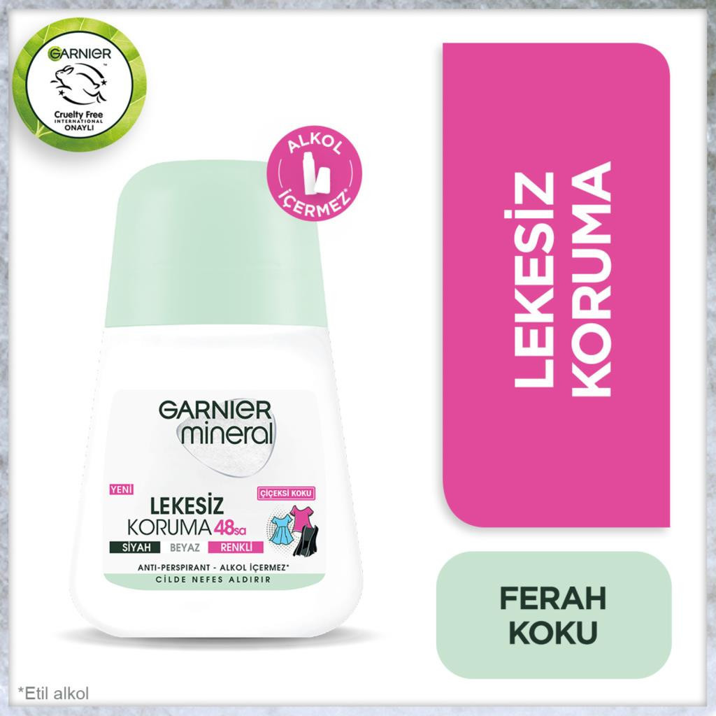 Garnier Mineral Lekesiz Koruma Ferah Koku 50 ml Kadın Roll-On