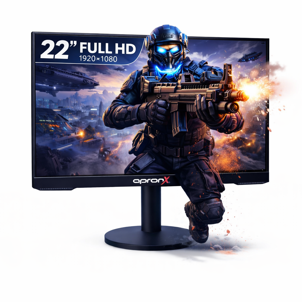 APX-NW22 22 İnç LED Monitör 1080P VGA HDMI Girişli