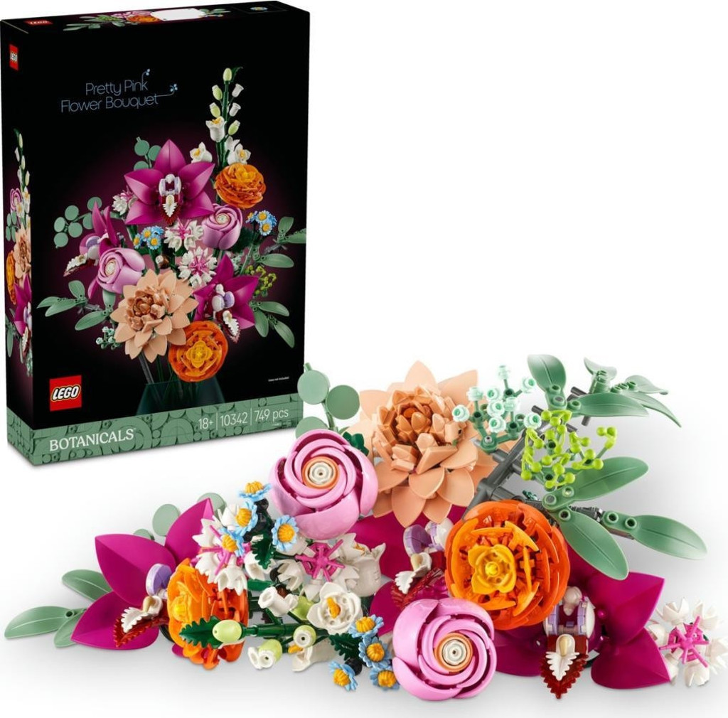 LEGO 10342 Botanicals Pembe Çiçek Buketi