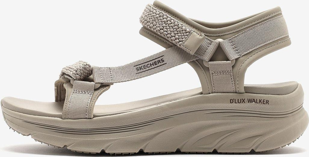 Skechers D'Lux Walker - Pretty Fıeld Kadın Bej Sandalet 119822 Tpe