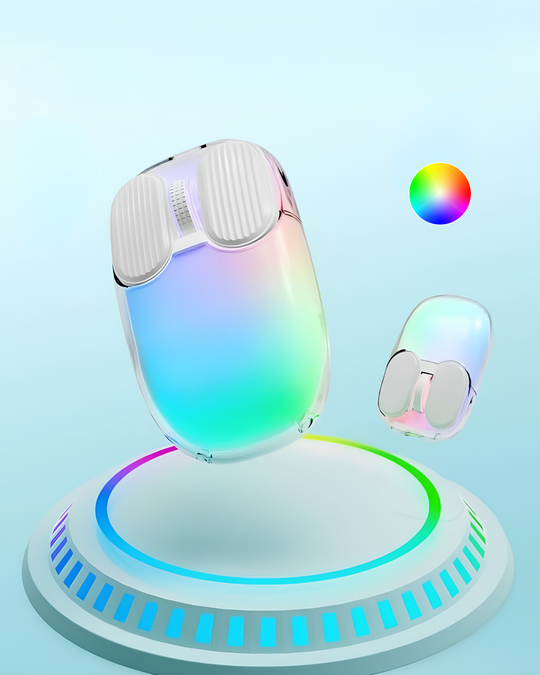 Truebo Waterfall Wireless RGB Gökkuşağı Efektli Mouse - idefix
