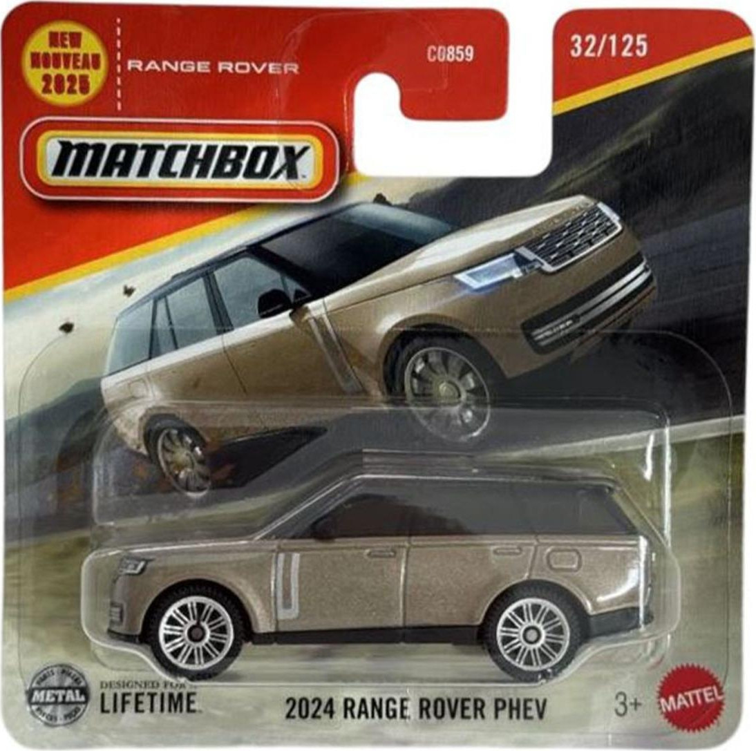 Matchbox Range Rover Gold Matchbox - 2024 Range Rover Phev (1/64) 2025 Case - idefix