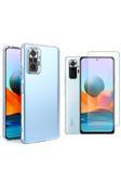 20068310 Redmi Note 10 Pro Uyumlu Kılıf Esnek Silikon Telefon Kılıfı Ve Temperli Cam Ekran Koruyucu