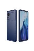 20068310 Xiaomi Mi 12 İle Uyumlu Kılıf Focus Karbon Tasarım Telefon Kılıfı Kapak