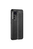 20068310 Xiaomi Mi 12T İle Uyumlu Kılıf Deri Görünümlü Silikon Telefon Kılıfı Kapak