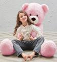130 cm Papyonlu Sevimli Büyük Peluş Ayıcık- % 100 YERLİ 