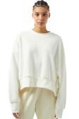 Nike Sportswear Plush Mod Crop Crew Sweatshirt Kadın Geniş Kalıp Peluş Sweatshirt Açık Krem