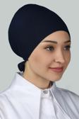 Dikişsiz Bağcıklı Kaymayan Tesettür Penye Bone