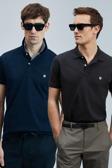 Lufian Logolu Pamuklu Comfort Fit Düğmeli Polo Yaka 2'li Erkek T Shirt 111040206S2 SİYAH-LACİVERT
