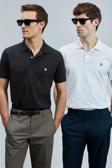 Lufian Logolu Pamuklu Comfort Fit Düğmeli Polo Yaka 2'li Erkek T Shirt 111040206S2 SİYAH-BEYAZ