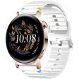 Huawei Watch GT2 GT3 42mm İle Uyumlu Dalga Desenli Tokalı Yumusaş Soft Silikon Kordon