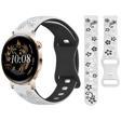 Huawei Watch GT2 GT3 42mm İle Uyumlu FloraFlex Çiçek Desenli Silikon Kordon