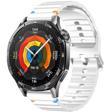 Huawei Watch GT2 46 GT2 Pro 46 İle Uyumlu Dalga Desenli Tokalı Yumusaş Soft Silikon Kordon