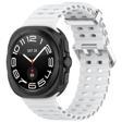 Samsung Galaxy Watch 7 Ultra İle Uyumlu AirFlow Metal Tokalı Yumuşak Soft Silikon Kordon