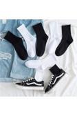 Pi Giyim 6 Çift Ekonomik Paket Erkek Kadın Unisex Çorap Soket Uzun Tenis Corap Renkli Desenli Kolej Çoraplar