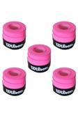 Wilson Comfort Bowl O'Grips 5 Adet Grip, Tenis Raketi Gribi Pembe