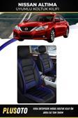 Plusoto Nissan Altima Uyumlu Vera Serisi Siyah Mavi Oto Koltuk Kılıfı 5Li Takım Set M-534