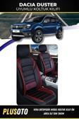 Plusoto Dacia Duster Uyumlu Vera Serisi Siyah Kırmızı Oto Koltuk Kılıfı 5Li Takım Set M-119