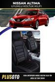 Plusoto Nissan Altimauyumlu Vera Serisi Siyah Oto Koltuk Kılıfı 5Li Takım Set M-535