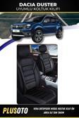 Plusoto Dacia Duster Uyumlu Vera Serisi Siyah Oto Koltuk Kılıfı 5Li Takım Set M-121