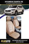 Plusoto Hyundai Santa Fe Uyumlu Vera Serisi Bej Oto Koltuk Kılıfı 5Li Takım Set M-428
