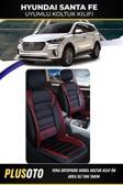 Plusoto Hyundai Santa Fe Uyumlu Vera Serisi Siyah Kırmızı Oto Koltuk Kılıfı 5Li Takım Set M-431