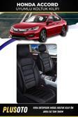 Plusoto Honda Accord Uyumlu Vera Serisi Siyah Oto Koltuk Kılıfı 5Li Takım Set M-337