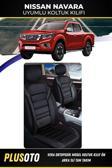 Plusoto Nissan Navara Uyumlu Vera Serisi Siyah Oto Koltuk Kılıfı 5Li Takım Set M-553