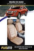 Plusoto Isuzu D-Max Uyumlu Vera Serisi Bej Oto Koltuk Kılıfı 5Li Takım Set M-440