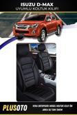 Plusoto Isuzu D-Max Uyumlu Vera Serisi Siyah Oto Koltuk Kılıfı 5Li Takım Set M-445