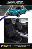 Plusoto Suzuki Vitara Uyumlu Vera Serisi Siyah Oto Koltuk Kılıfı 5Li Takım Set M-985