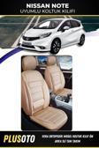 Plusoto Nissan Note Uyumlu Vera Serisi Bej Oto Koltuk Kılıfı 5Li Takım Set M-554