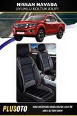 Plusoto Nissan Note Uyumlu Vera Serisi Siyah Beyaz Oto Koltuk Kılıfı 5Li Takım Set M-556