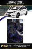 Plusoto Nissan Note Uyumlu Vera Serisi Siyah Mavi Oto Koltuk Kılıfı 5Li Takım Set M-558