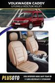 Plusoto Volkswagen Caddy Uyumlu Vera Serisi Bej Oto Koltuk Kılıfı 5Li Takım Set M-1058
