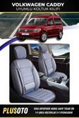 Plusoto Volkswagen Caddyuyumlu Vera Serisi Füme Oto Koltuk Kılıfı 5Li Takım Set M-1059