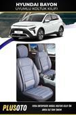 Plusoto Hyundai Bayon Uyumlu Vera Serisi Füme Oto Koltuk Kılıfı 5Li Takım Set M-357