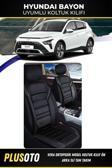 Plusoto Hyundai Bayon Uyumlu Vera Serisi Siyah Oto Koltuk Kılıfı 5Li Takım Set M-361