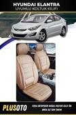 Plusoto Hyundai Elantra Uyumlu Vera Serisi Bej Oto Koltuk Kılıfı 5Li Takım Set M-362