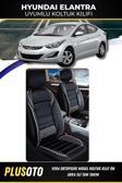 Plusoto Hyundai Elantra Uyumlu Vera Serisi Siyah Beyaz Oto Koltuk Kılıfı 5Li Takım Set M-364