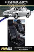 Plusoto Chevrolet Lacetti Uyumlu Vera Serisi Siyah Beyaz Oto Koltuk Kılıfı 5Li Takım Set M-28