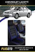 Plusoto Chevrolet Lacetti Uyumlu Vera Serisi Siyah Mavi Oto Koltuk Kılıfı 5Li Takım Set M-30
