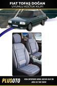 Plusoto Fiat / Tofaş Doğanuyumlu Vera Serisi Füme Oto Koltuk Kılıfı 5Li Takım Set M-135